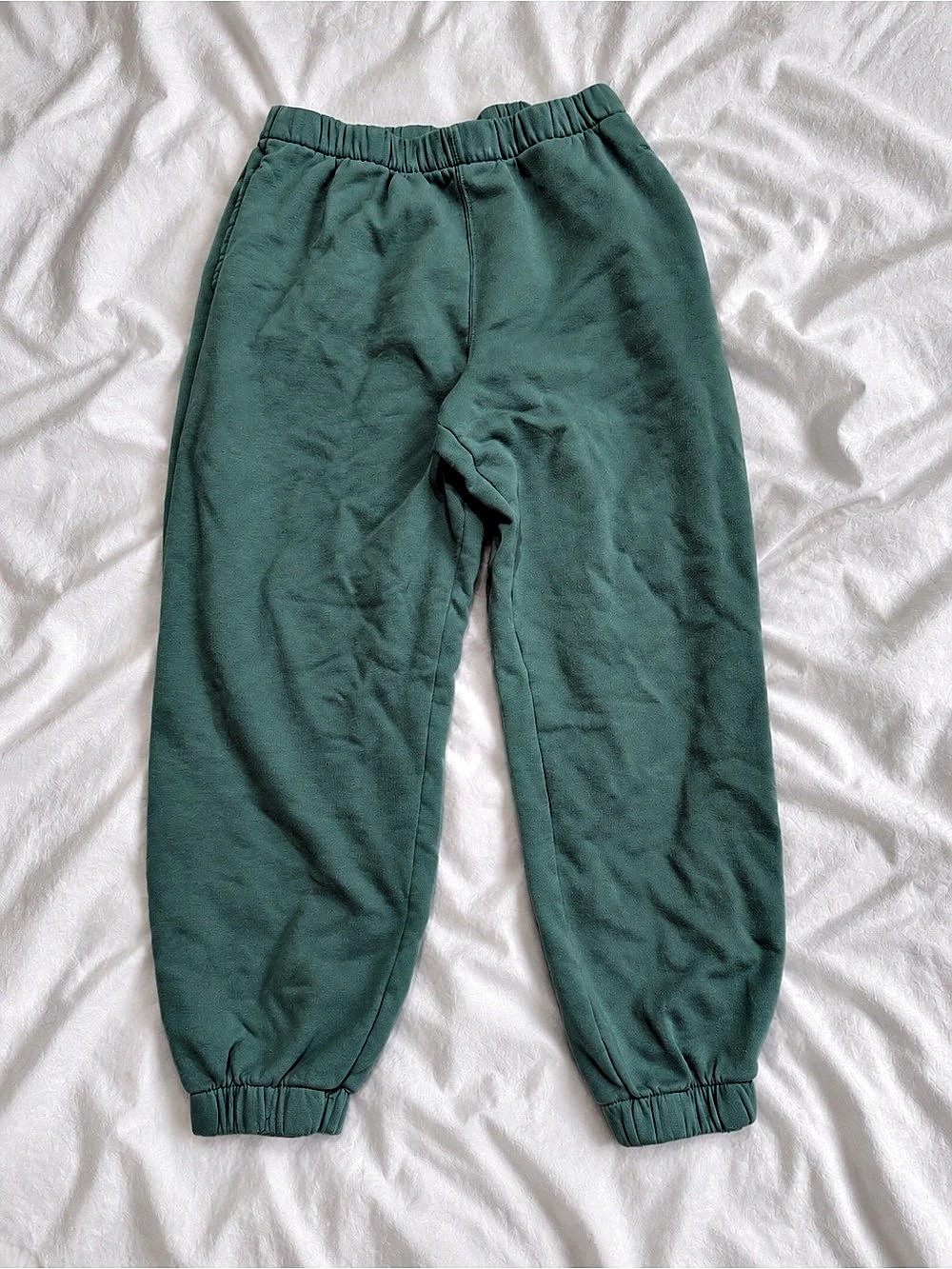 Hollister Adjustable-Rise Fleece Sweatpants Green Joggers